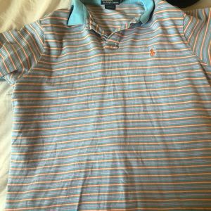 Polo by Ralph Lauren orange and blue T-shirt